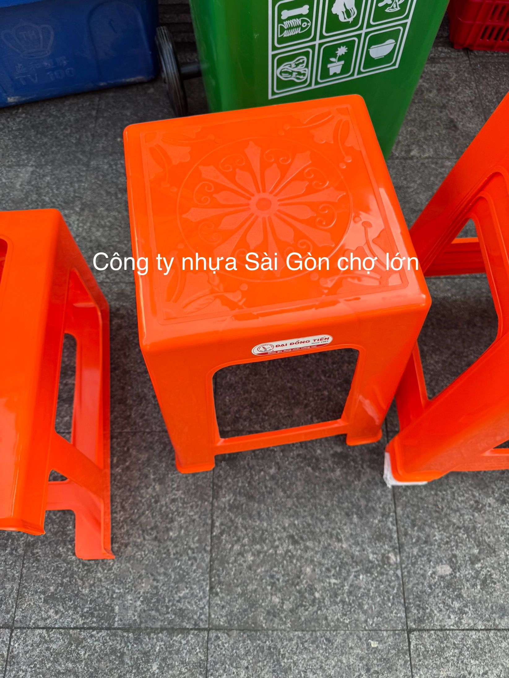 Ghế cao bông màu cam ( chính hãng Đại Đồng Tiến)