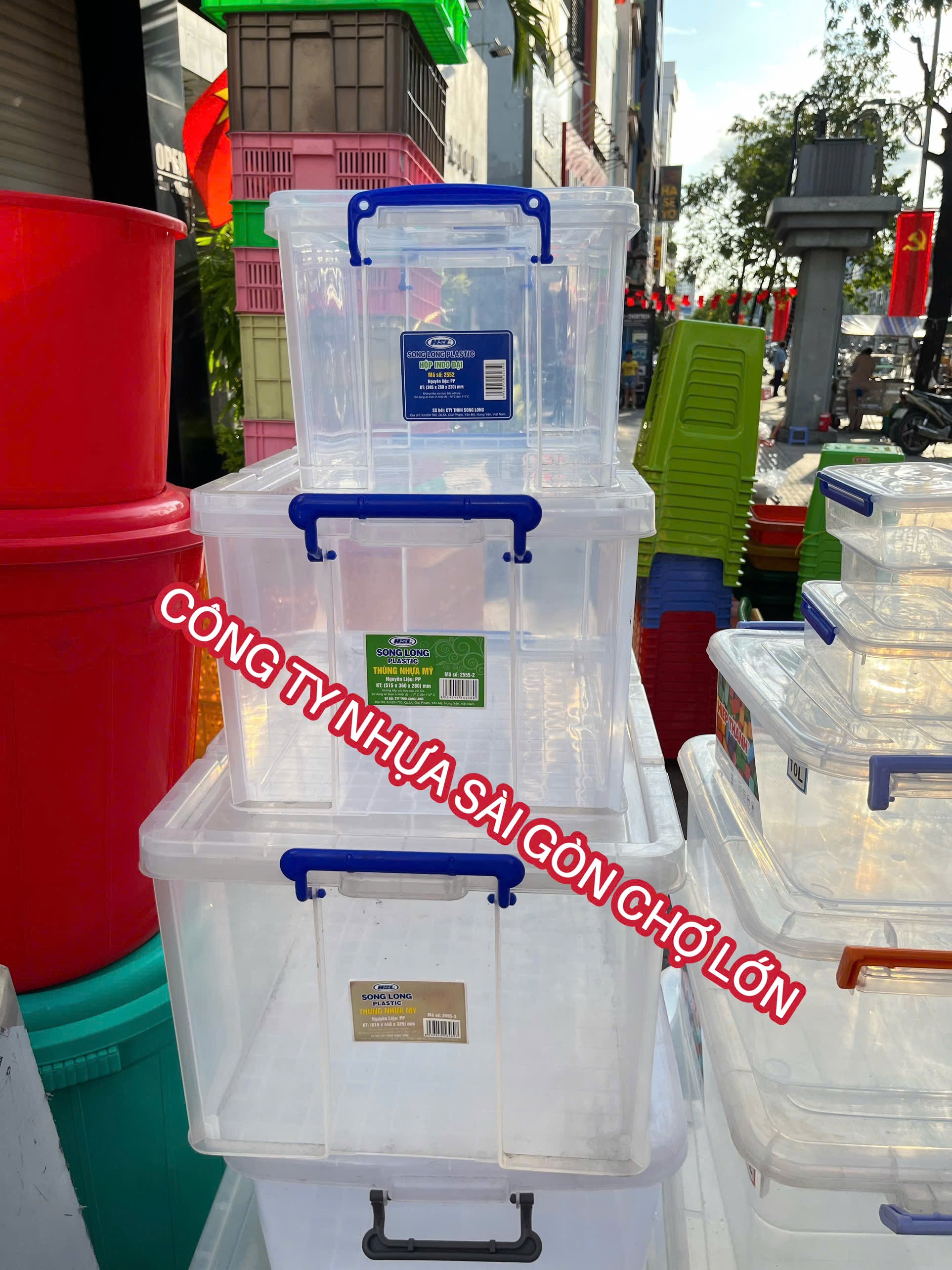Hộp Indo nhựa Song Long 2552 (Kích thước: 39,5 x 28 x 23(cm)☘️