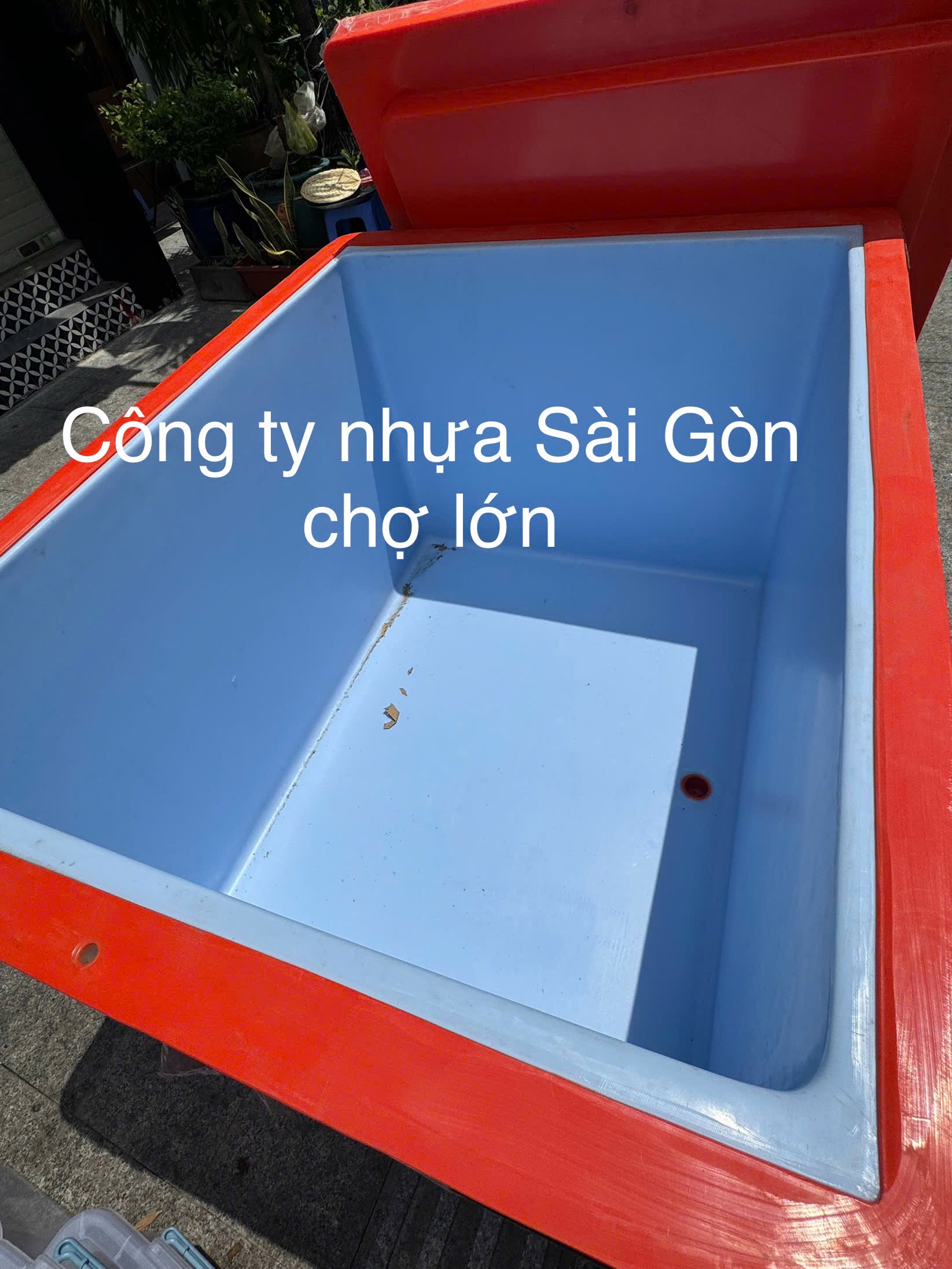 Thùng đá Thái Lan 800 lít nhập khẩu màu xanh