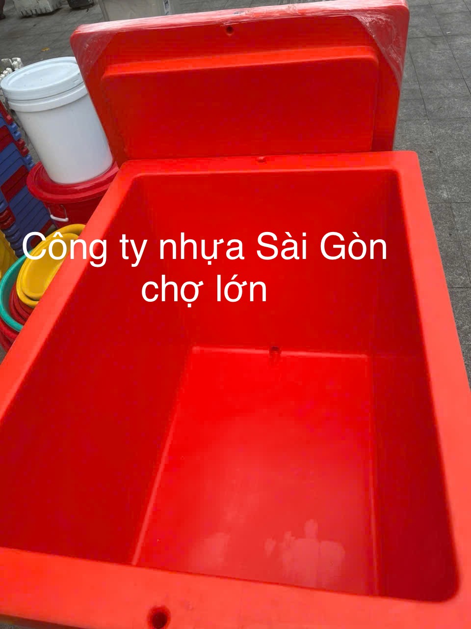 Thùng đá Thái Lan 450 lít mũi neo không chân nắp rời