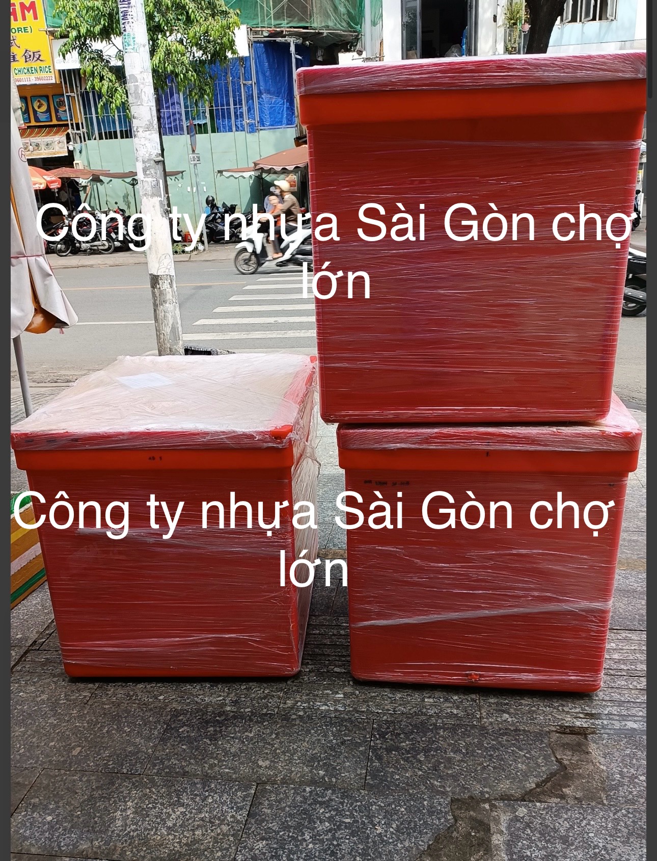 Thùng đá Thái Lan 450 lít mũi neo không chân nắp rời