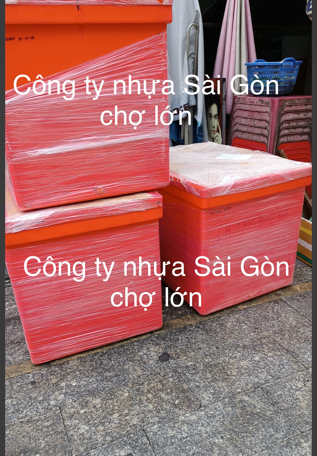 Thùng đá Thái Lan 450 lít mũi neo không chân nắp rời