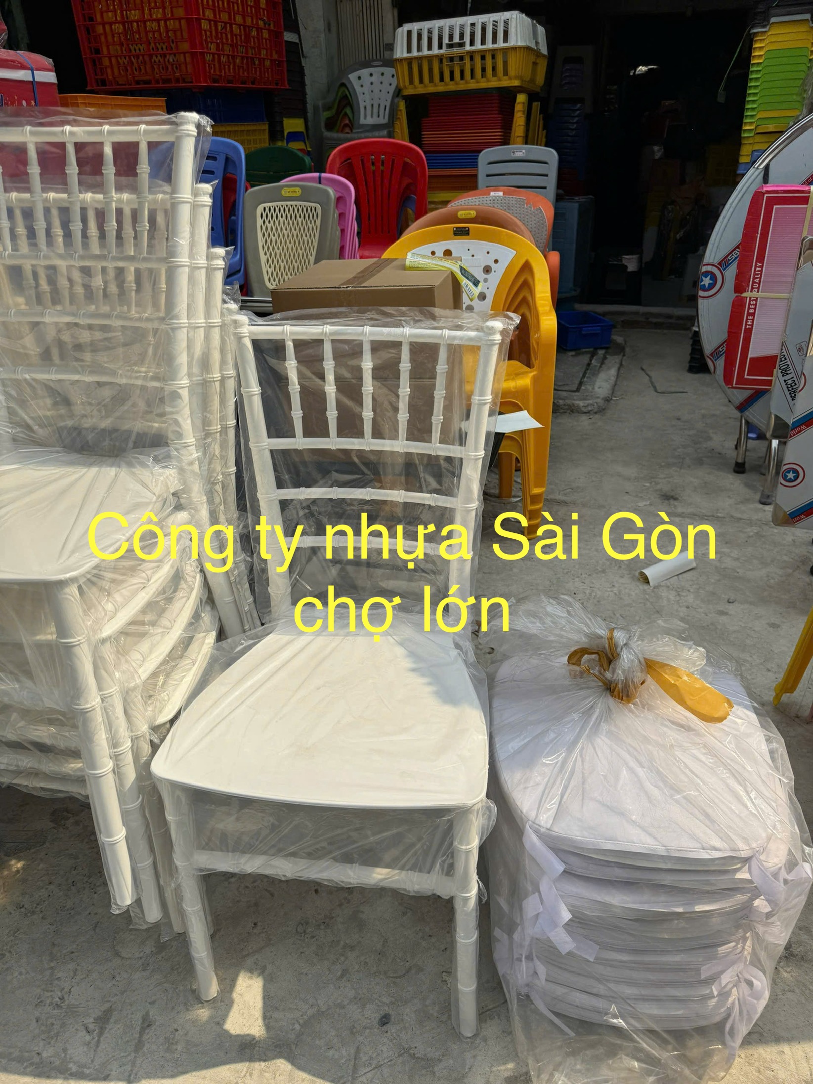 Ghế nhựa trúc nhà hàng cao cấp nhập khẩu