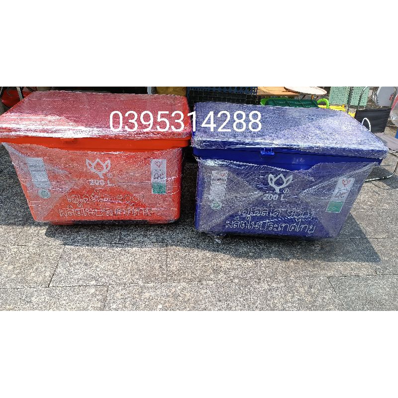 Thùng đá thái lan 200 lít ( hoa sen và mỏ neo)