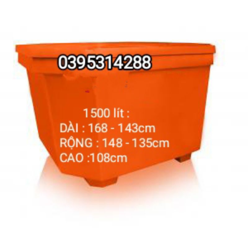 Thùng giữ lạnh công nghiệp 1500 lít và 900 lít