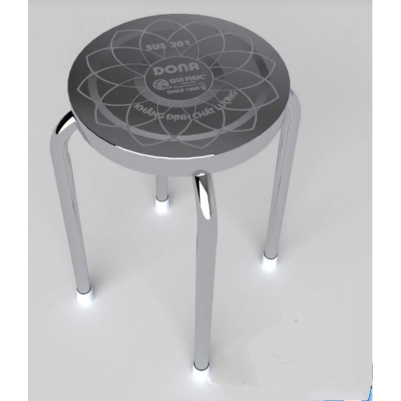 Ghế đẩu inox 304 -DONA QUI PHÚC