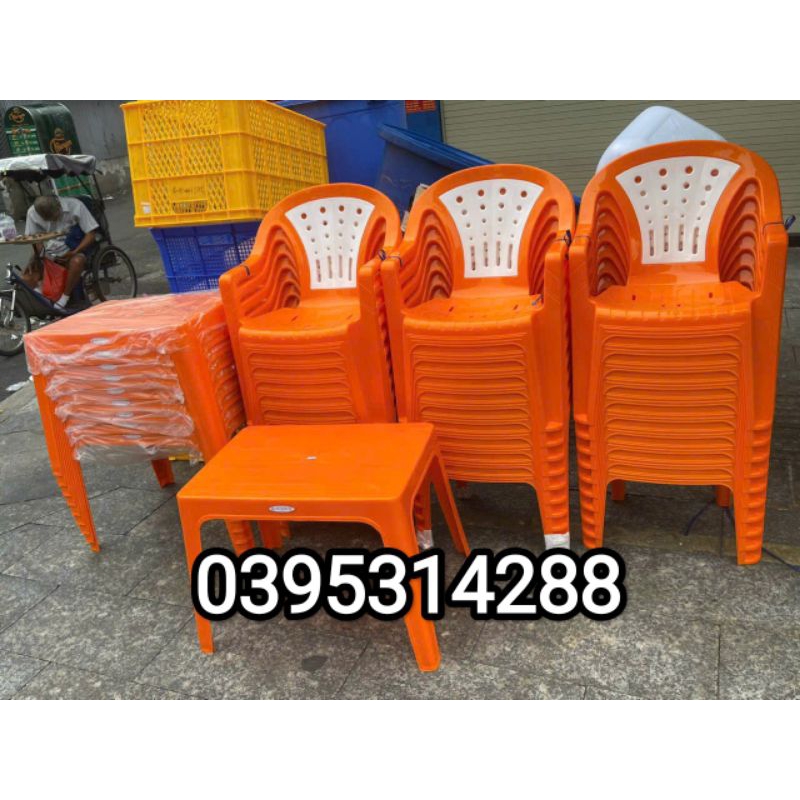 ghế bành bi màu Cam nhựa Việt Thành