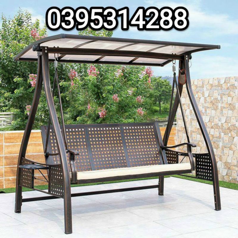 XÍCH ĐU  2 chỗ mái che  pin năng lượng mặt trời  nhập khẩu