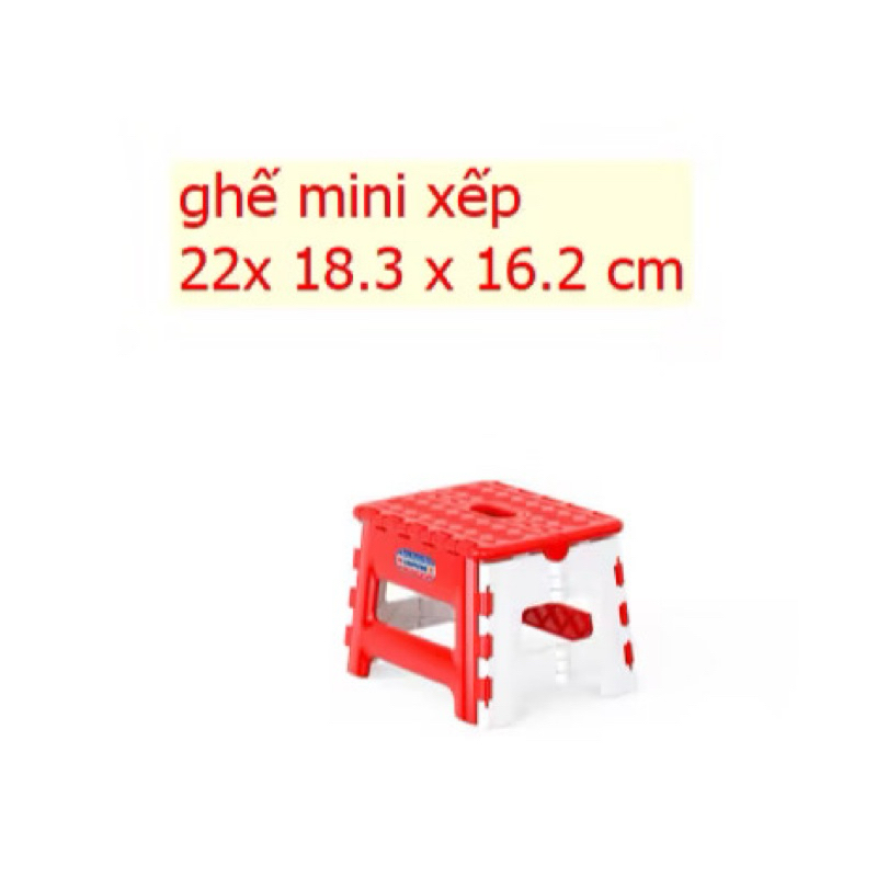 Ghế xếp mini và ghế lùn xếp Duy tân