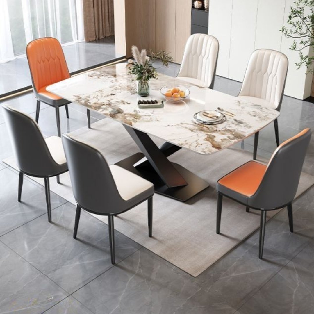 Bàn ăn Vi Tinh Thể 120x70 đẹp cho căn hộ