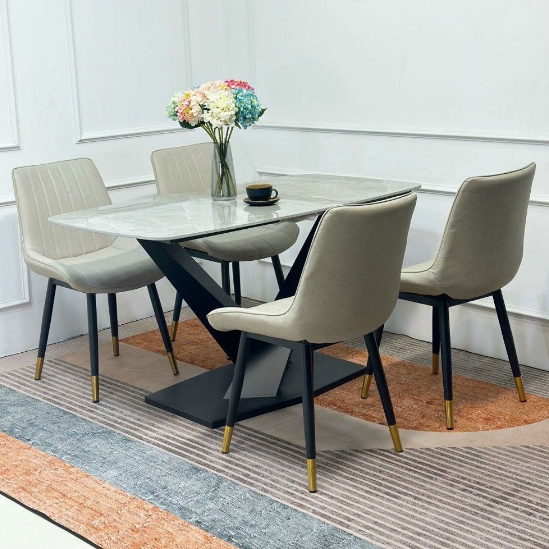 Bàn ăn Vi Tinh Thể 140x80 sang trọng