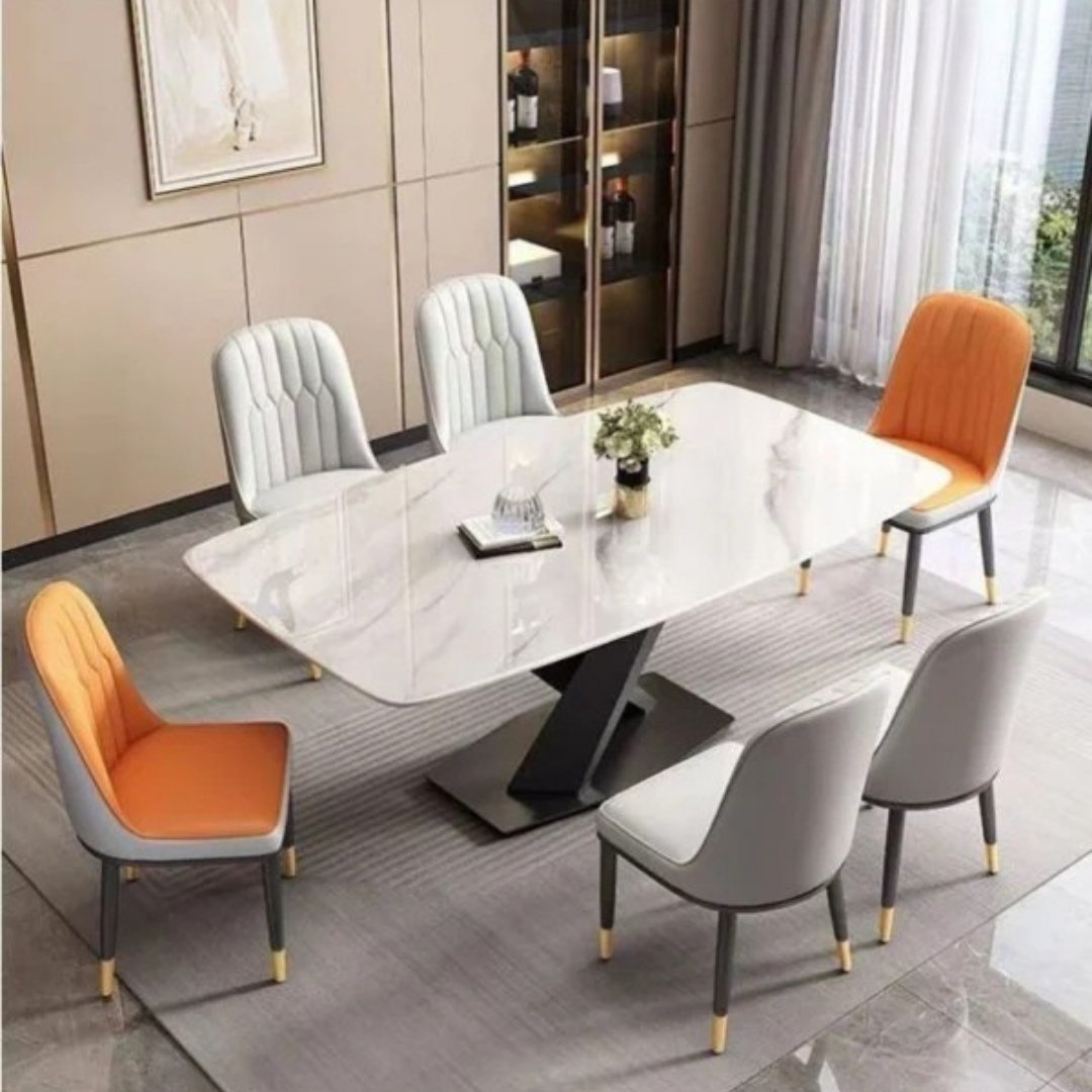 Bàn ăn Vi Tinh Thể 160x80 dành cho 6 người