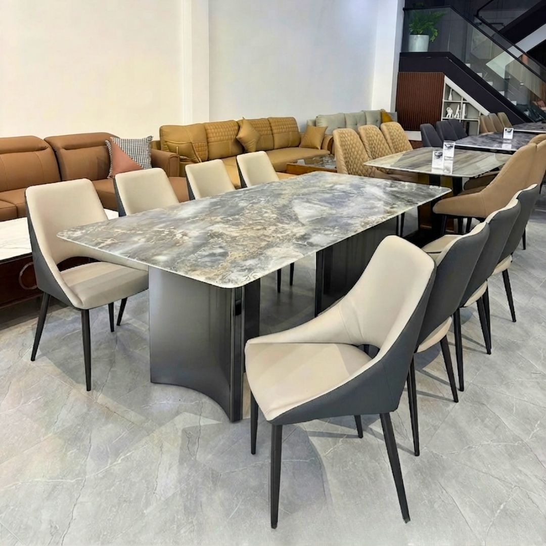 Bàn ăn LUNA kích thước 160x80cm sang trọng. 
