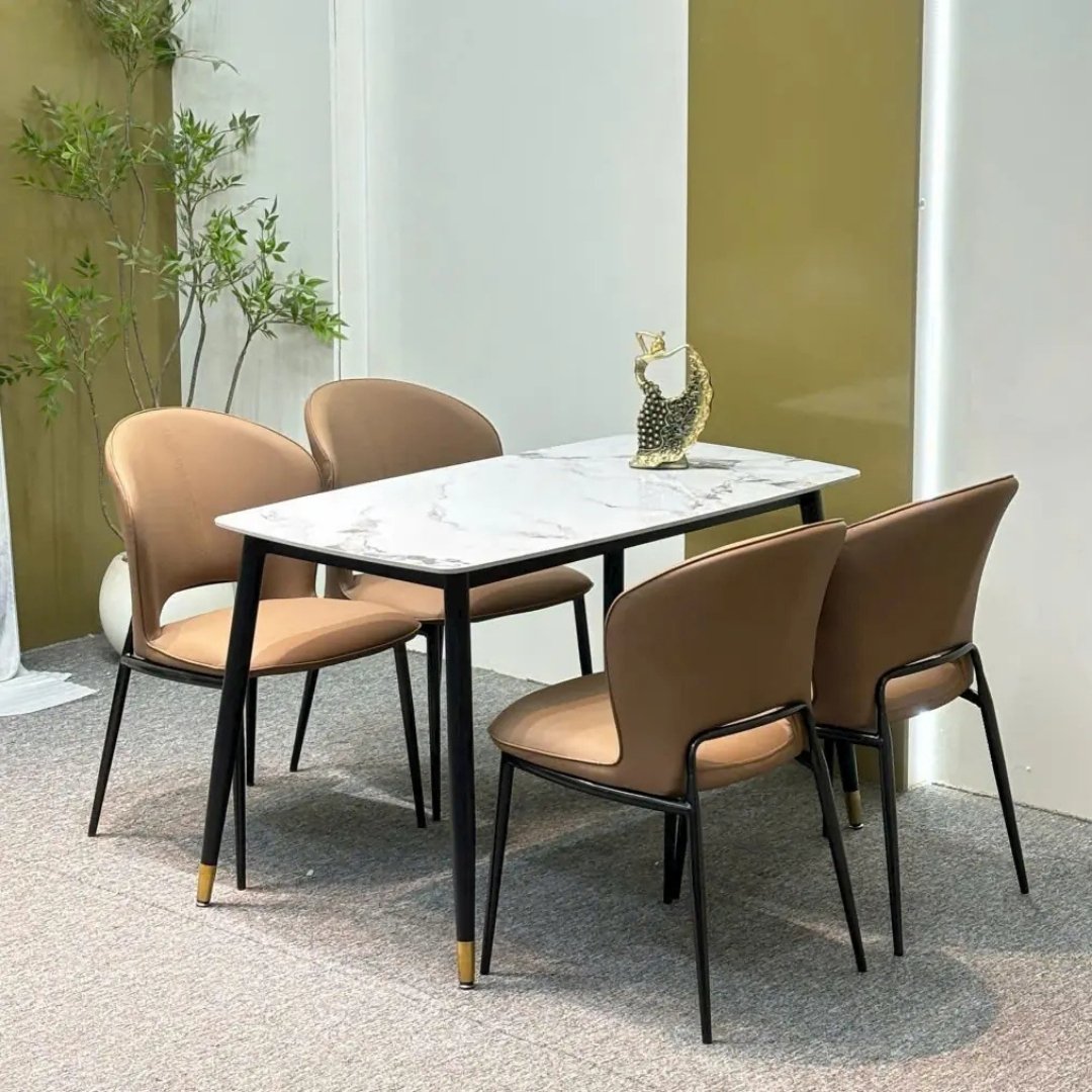 Bàn ăn 1m4 mặt đá Ceramic