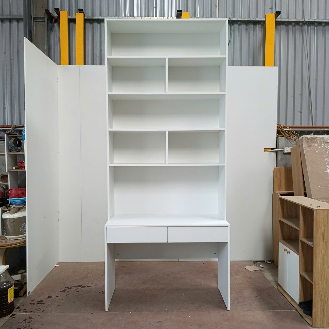 Bàn học MDF phủ Melamine kịch trần
