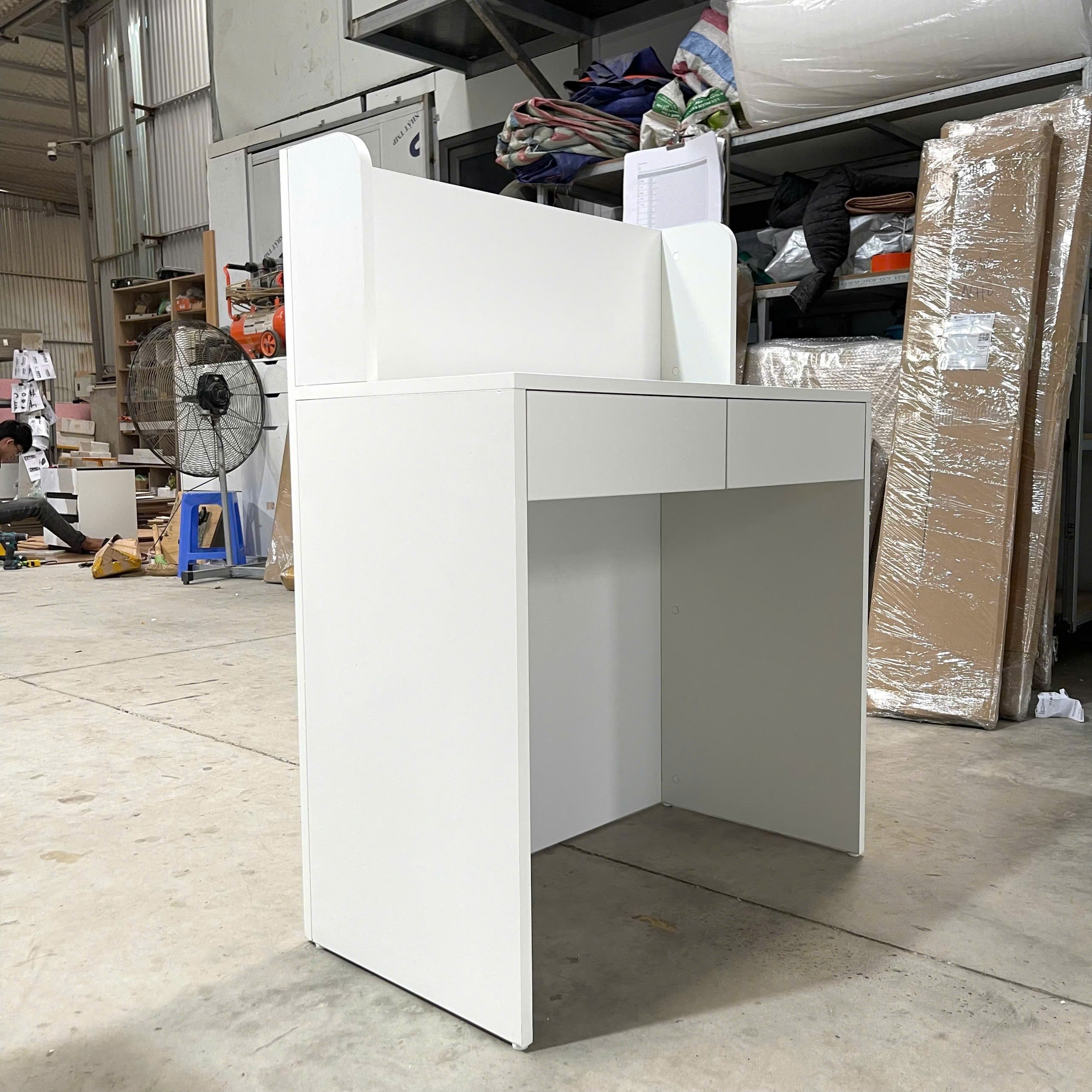 Bàn Thu Ngân Mini MDF Melamine 80x45x105cm Thiết Kế Gọn Nhỏ Hiện Đại KN Home Decor