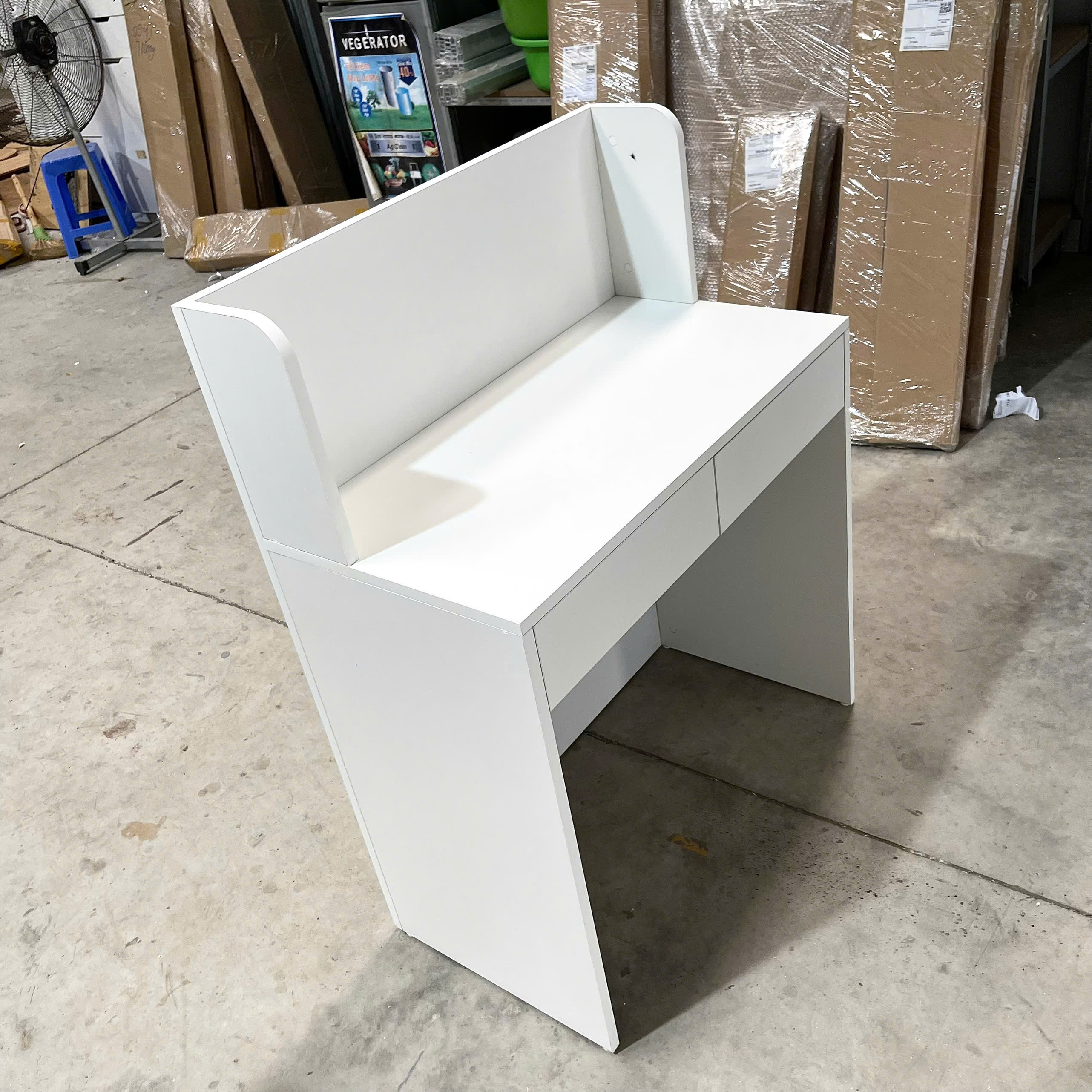 Bàn Thu Ngân Mini MDF Melamine 80x45x105cm Thiết Kế Gọn Nhỏ Hiện Đại KN Home Decor