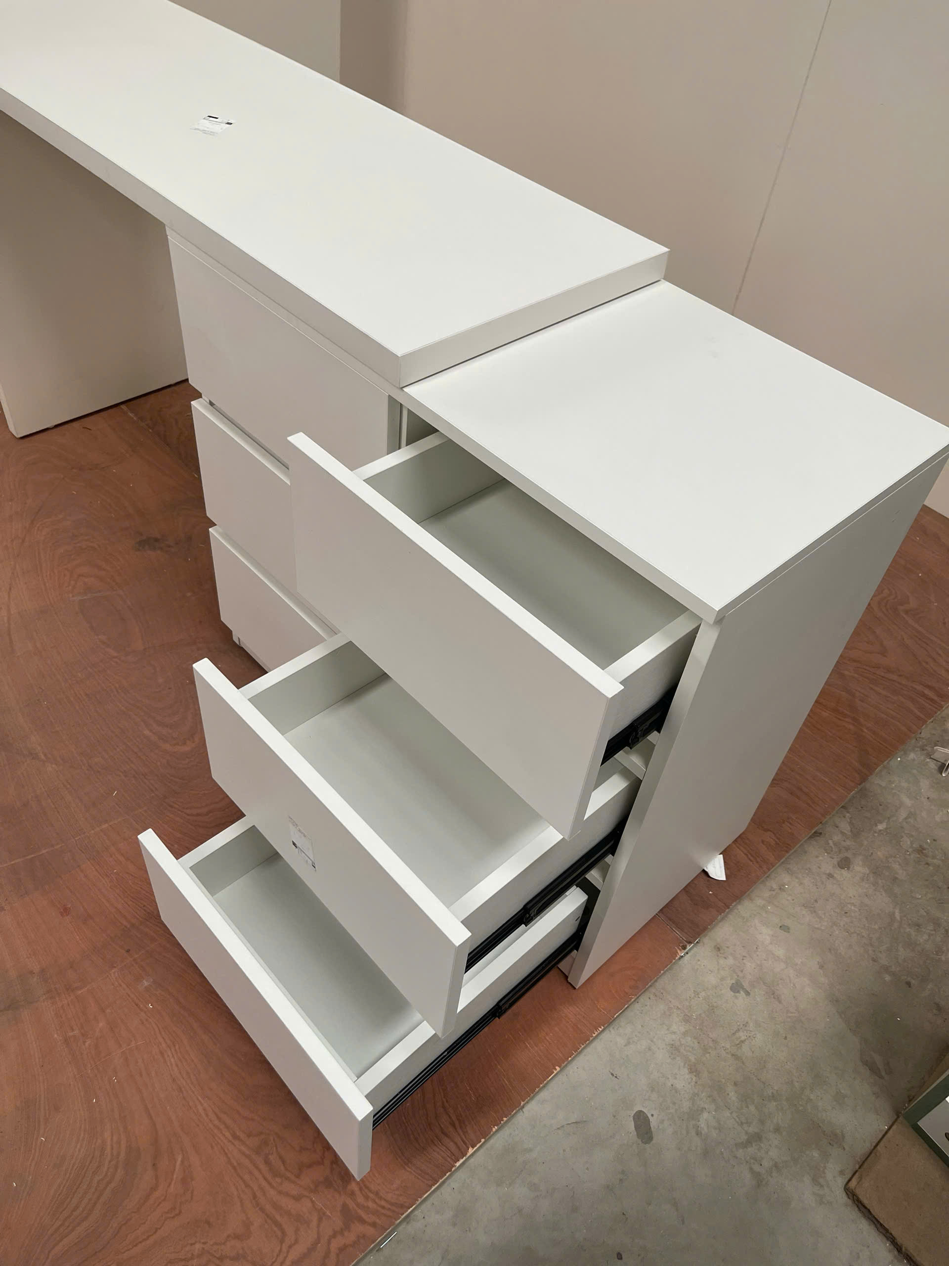 Bàn Trang Điểm MDF Melamine 120x40x75cm Kèm Tủ Ngăn Kéo Hiện Đại KN Home Decor