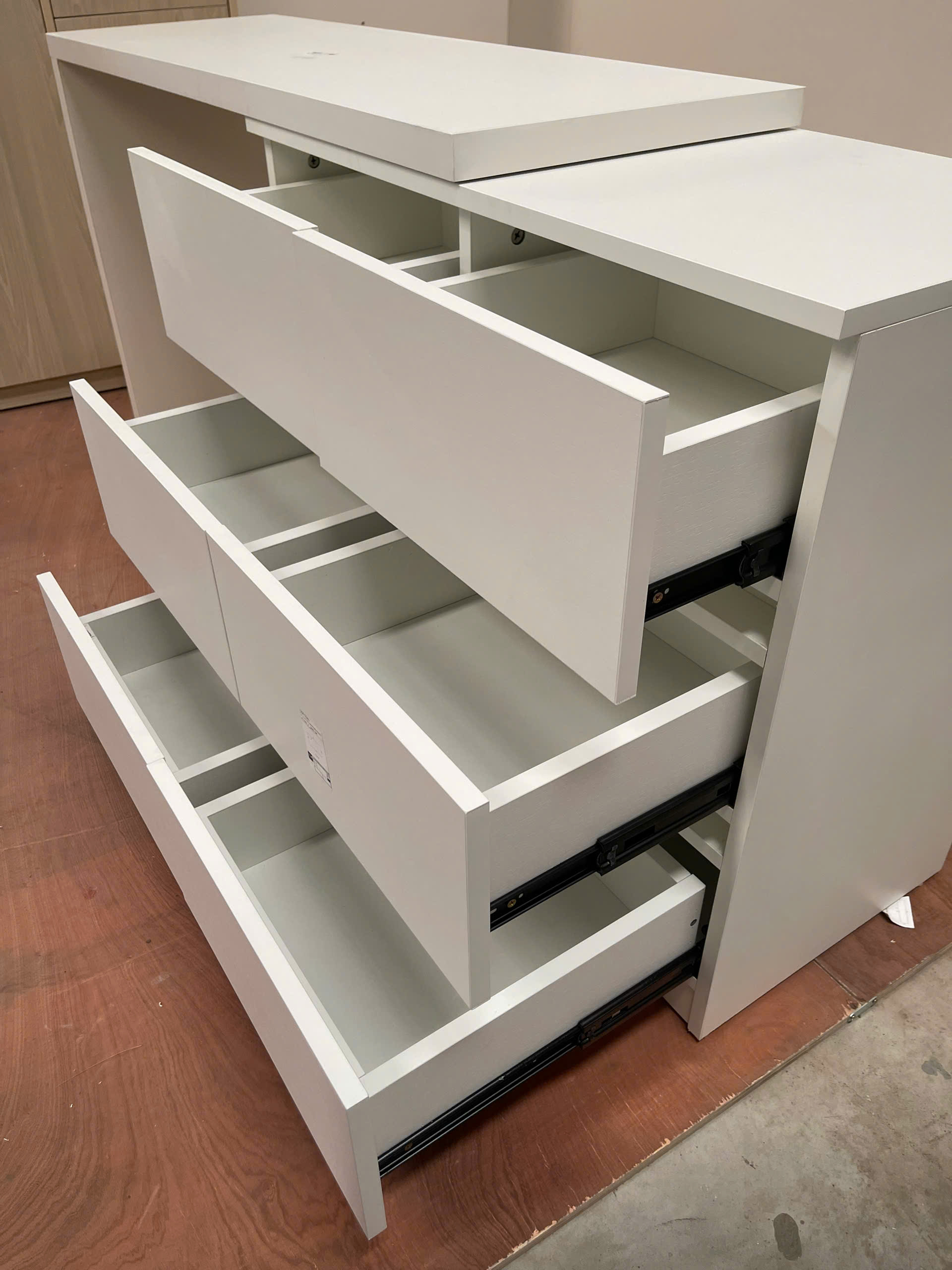 Bàn Trang Điểm MDF Melamine 120x40x75cm Kèm Tủ Ngăn Kéo Hiện Đại KN Home Decor