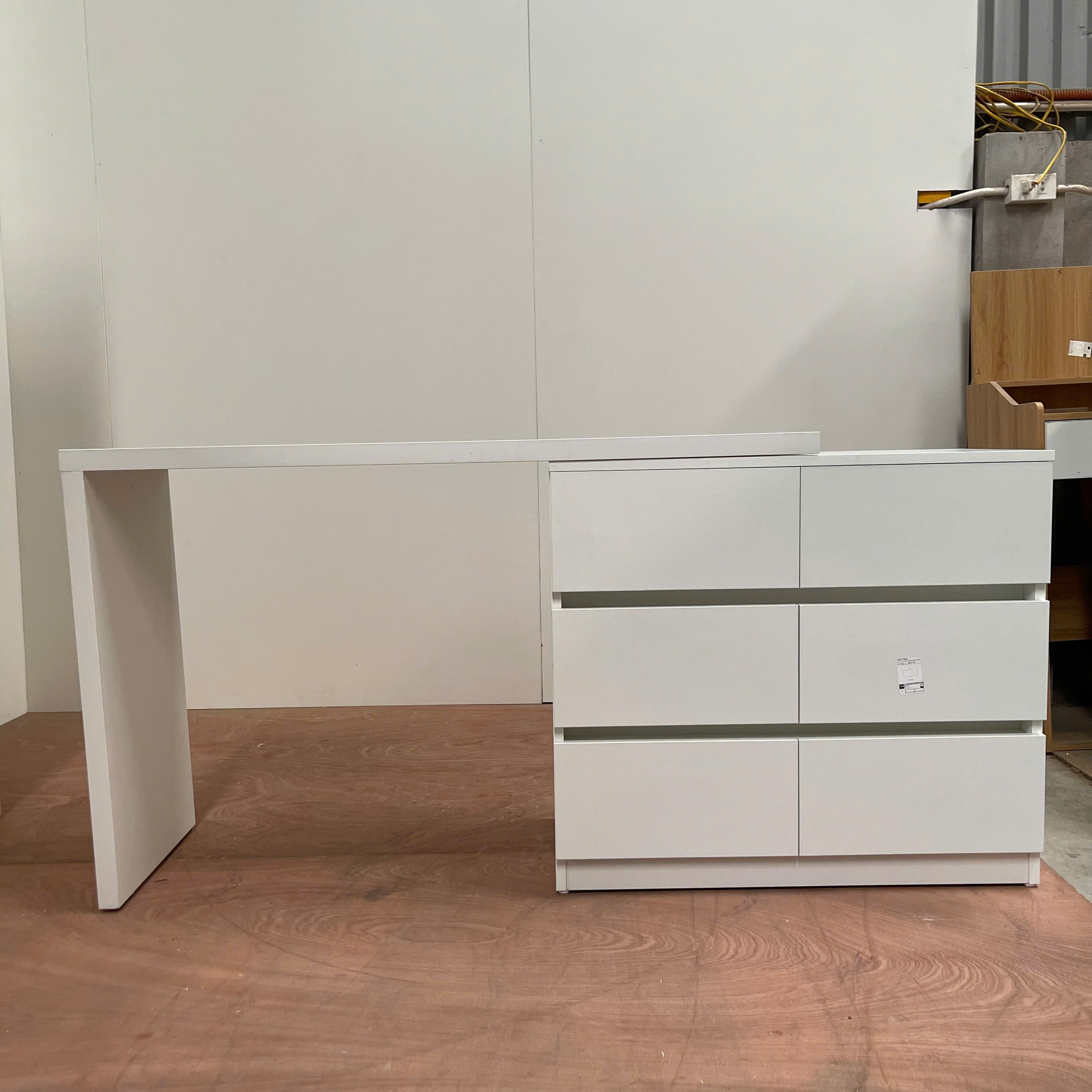 Bàn Trang Điểm MDF Melamine 120x40x75cm Kèm Tủ Ngăn Kéo Hiện Đại KN Home Decor