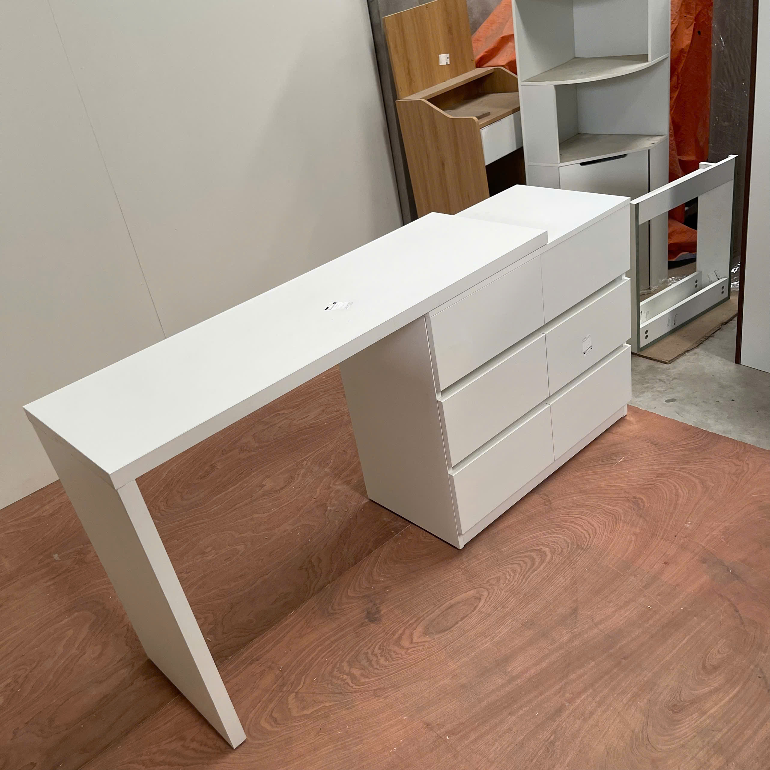 Bàn Trang Điểm MDF Melamine 120x40x75cm Kèm Tủ Ngăn Kéo Hiện Đại KN Home Decor