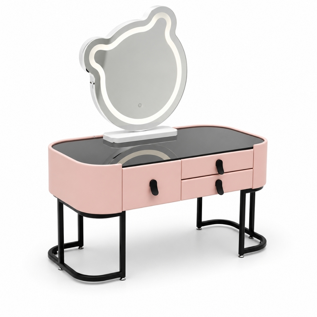 Bàn trang điểm mặt kính cường lực 80x40cm