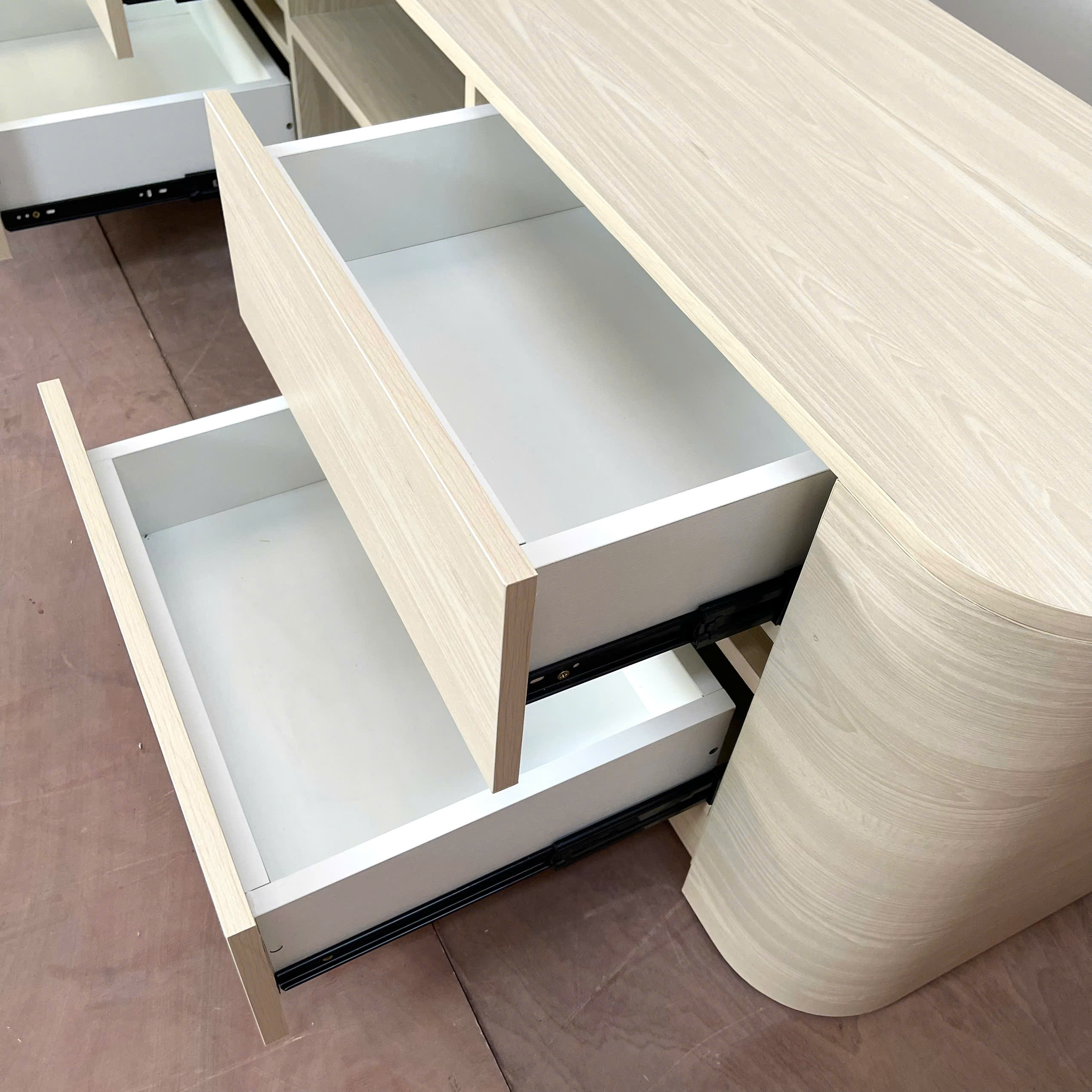 Bộ Kệ Tivi Kết Hợp Tủ Rượu Cánh Kính Cường Lực 8mm 215x40x180cm KN-KTVTR21540180