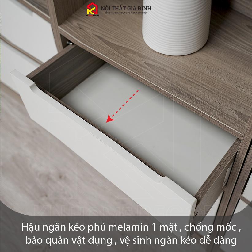 Kệ sách gỗ đa năng 6 TẦNG KN Home Decor , tủ gỗ văn phòng nhiều tầng, gỗ MDF phủ Melamine KS_MS29C