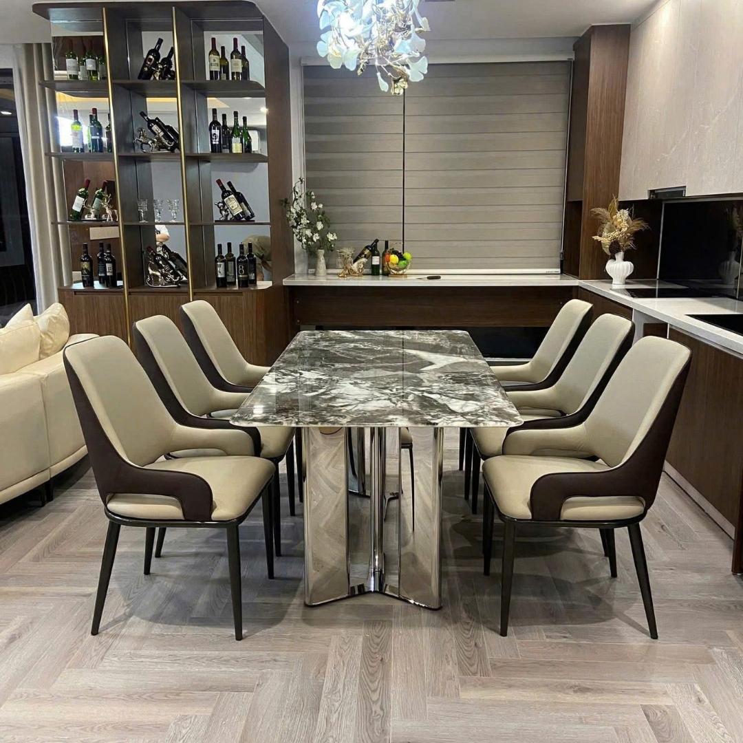 Ghế ăn Avey chân thép sơn tĩnh điện