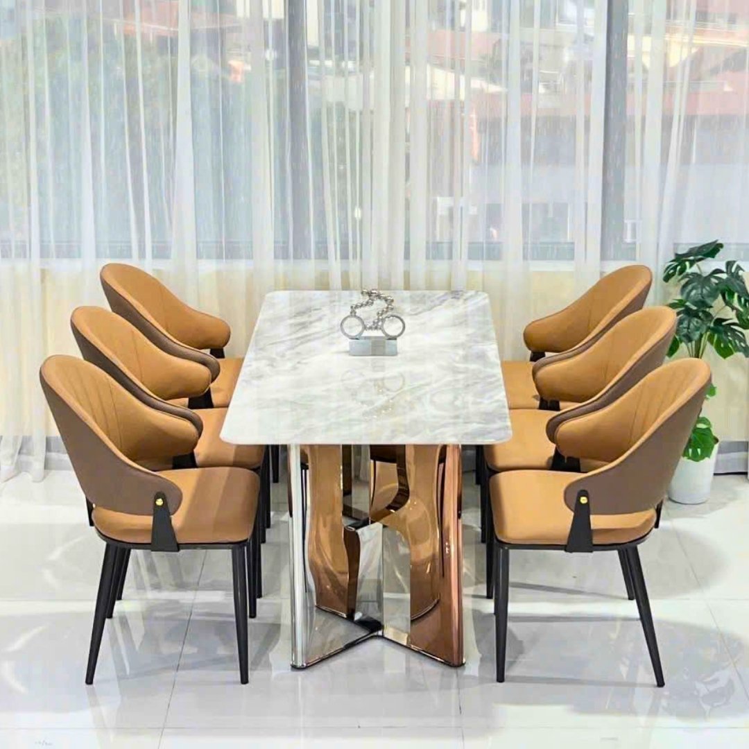 Ghế ăn tựa lưng cong hiện đại