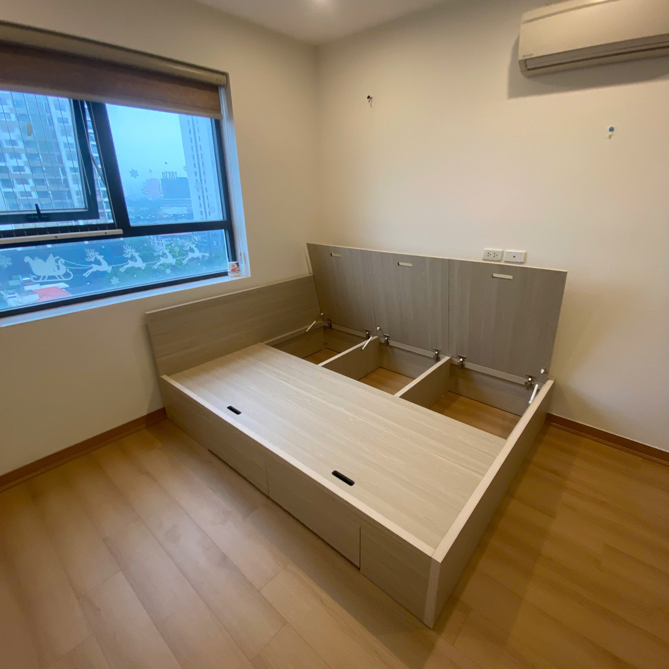 Giường MDF Melamine hiện đại
