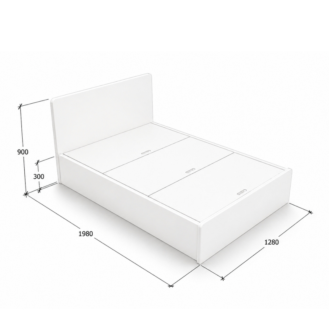 GIƯỜNG NGỦ HỘC LƯU TRỮ BO CONG – KN HOME DECOR