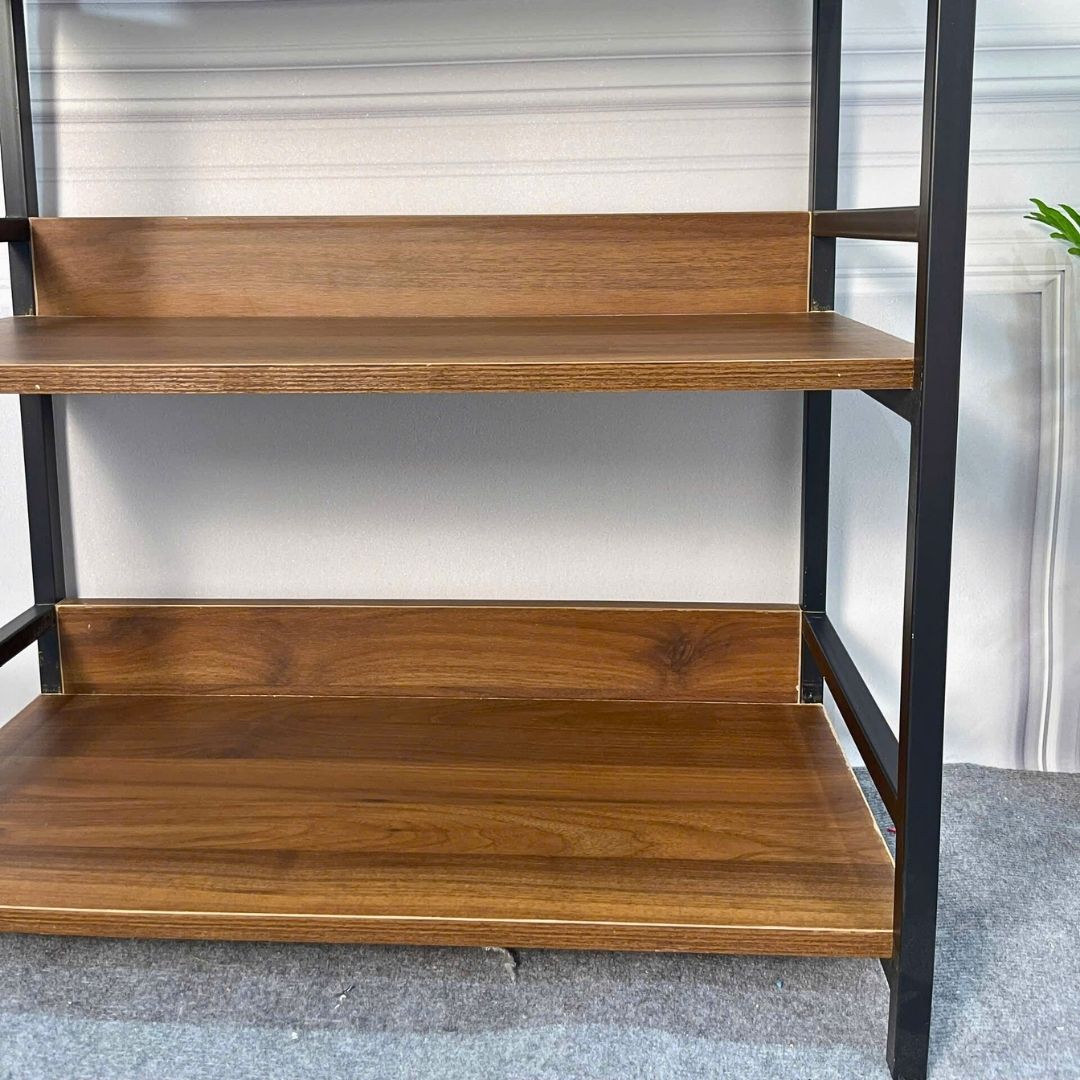 Tủ để đồ gỗ MDF phủ melamine kết hợp khung sắt sơn tĩnh điện phong cách hiện đại – KN Home Décor