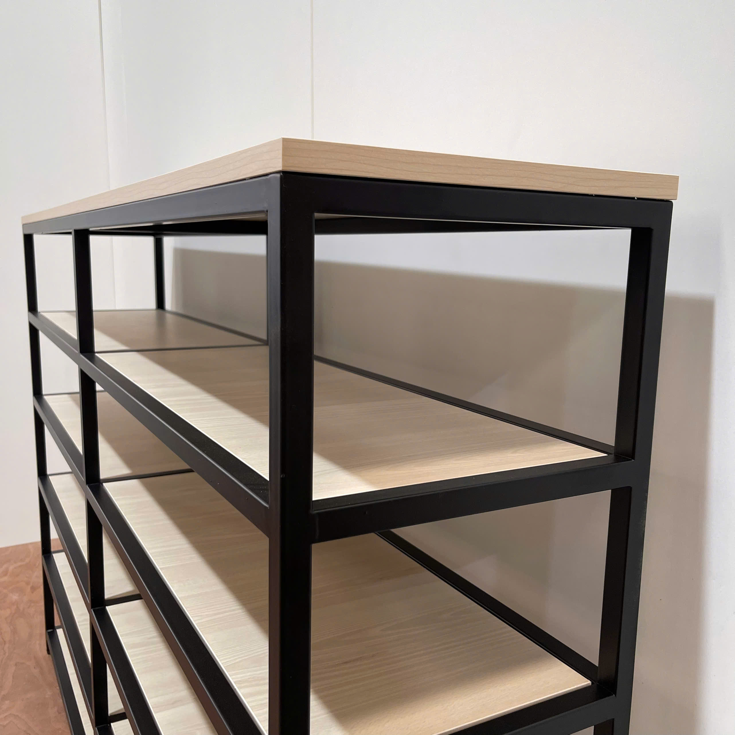 Kệ Để Giày Khung Sắt Hộp 20x20 Sơn Tĩnh Điện 146x30x100cm Đa Tầng KN Home Decor