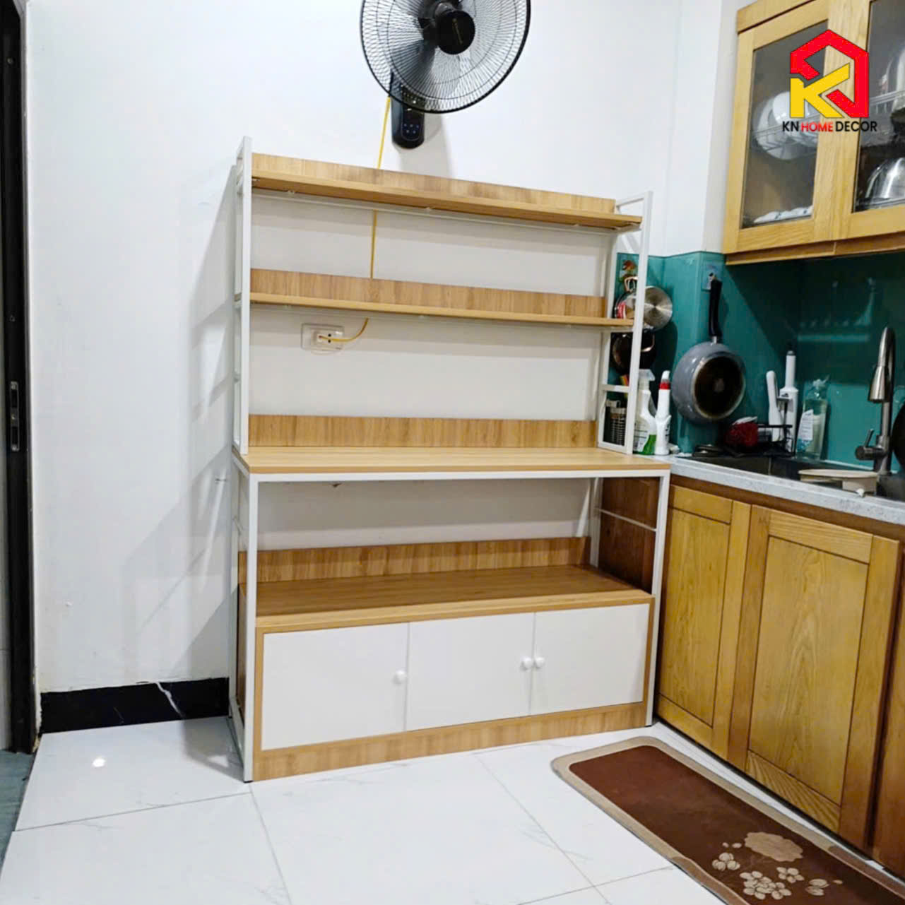 kệ pantry để nồi cơm điện