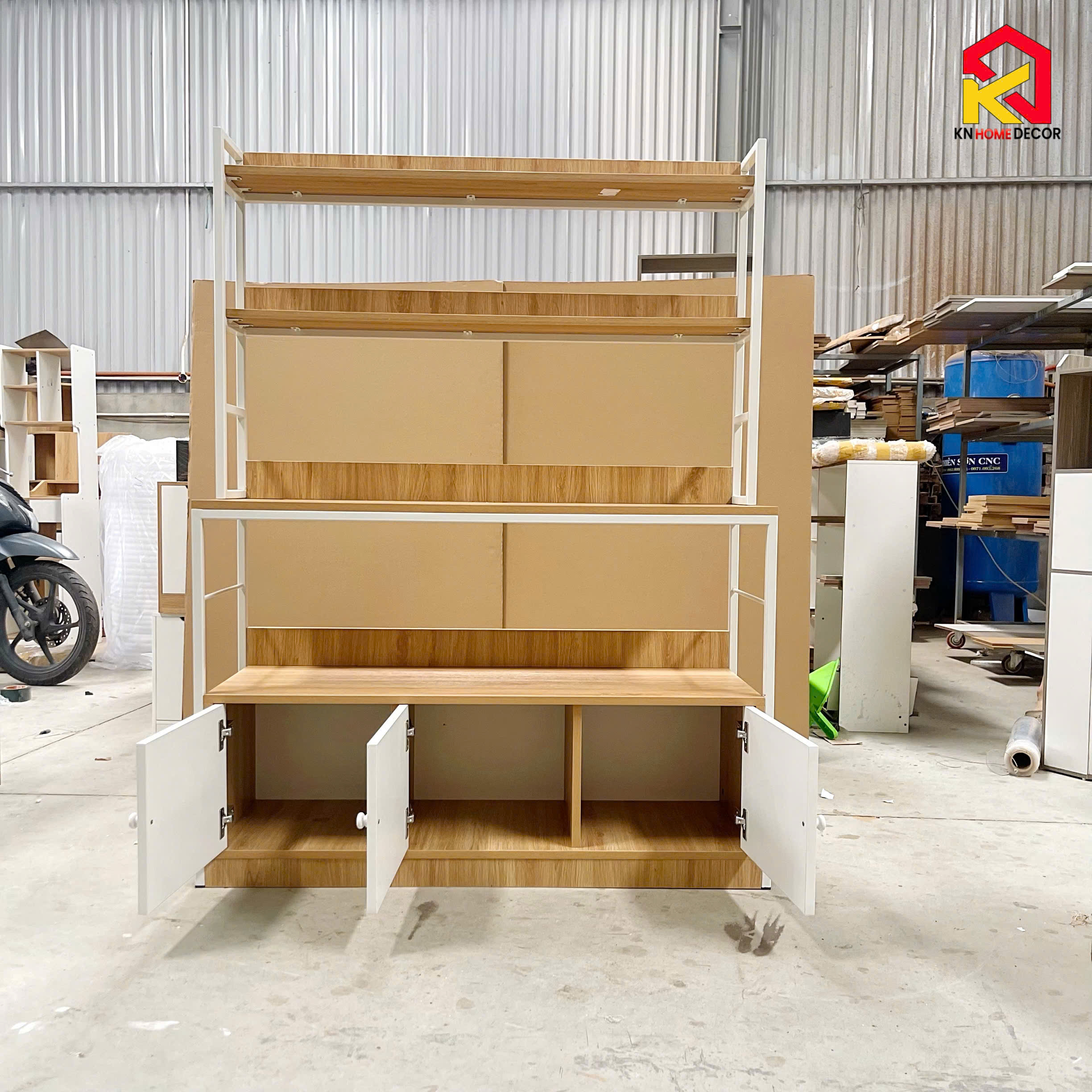 kệ pantry nhà bếp hiện đại