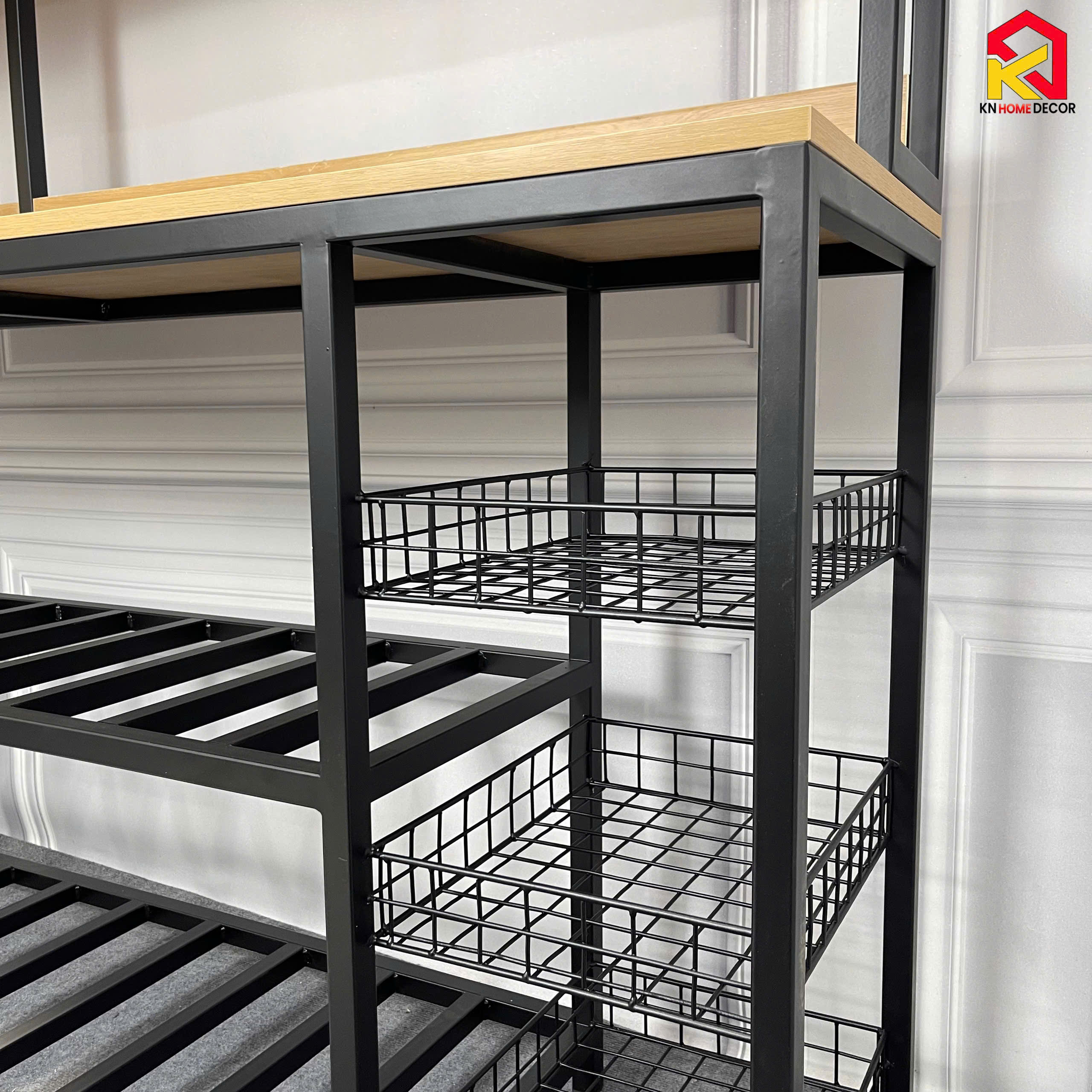 kệ pantry nhà bếp hiện đại