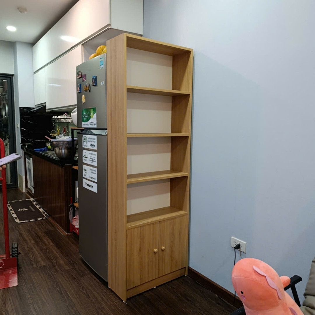 Kệ sách đứng phù hợp chung cư và nhà phố