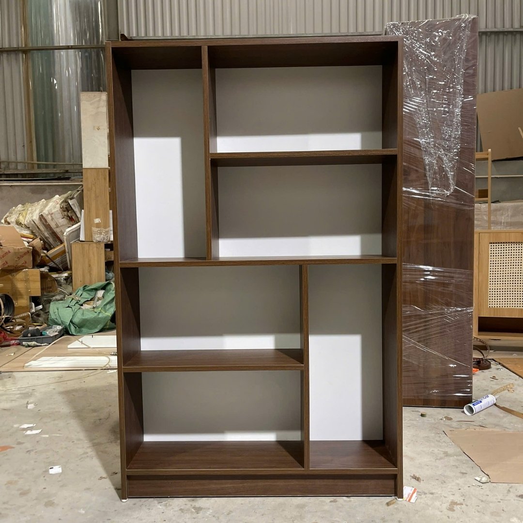 Kệ sách MDF lưng kín chắc chắn chống cong vênh