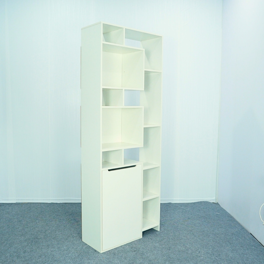 Kệ sách MDF phủ Melamine thiết kế hiện đại, nhiều tầng chứa, thương hiệu KN Home Decor.