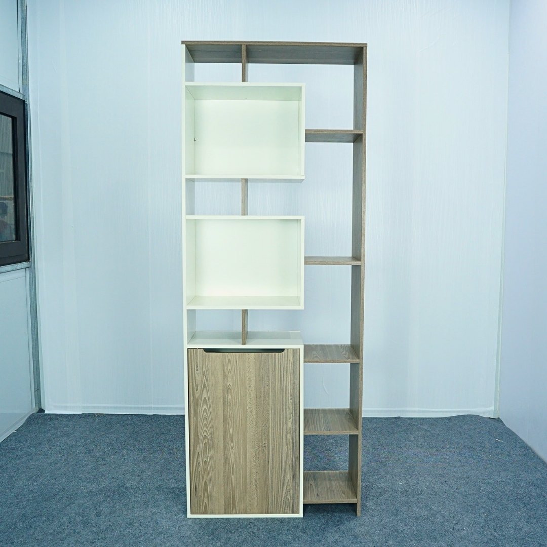 Kệ sách MDF phủ Melamine thiết kế hiện đại, nhiều tầng chứa, thương hiệu KN Home Decor.