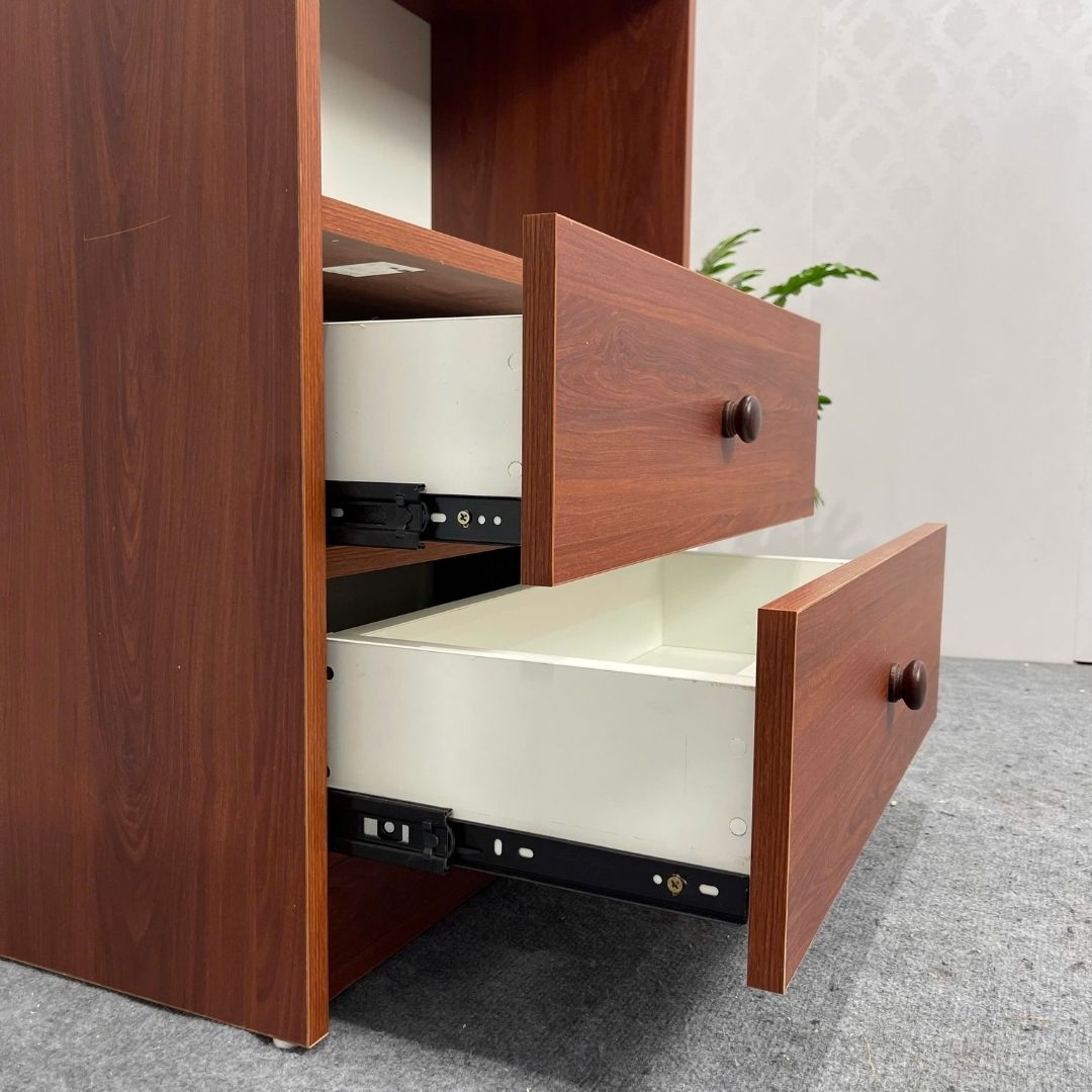 Kệ sách MDF phủ Melamine thiết kế hiện đại, nhiều tầng chứa, thương hiệu KN Home Decor.