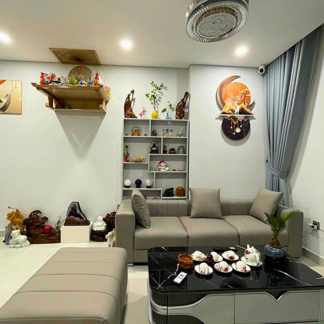 Kệ Sách Trang Trí MDF Melamine 100x15x180cm Thiết Kế So Le Hiện Đại KN Home Decor