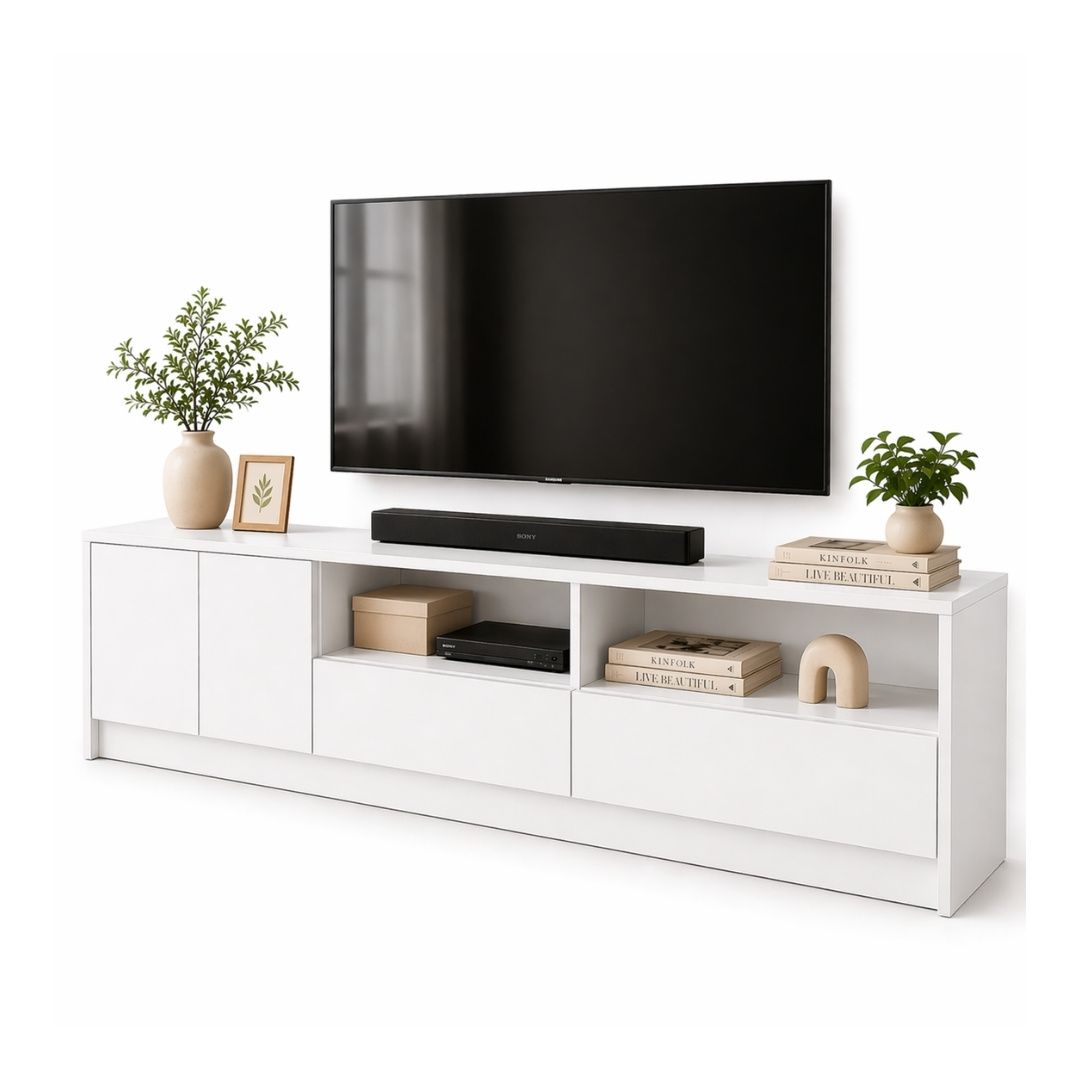 Kệ Tivi MDF Melamine 170x30x45cm Kệ Tivi Phòng Khách Hiện Đại KN Home Decor