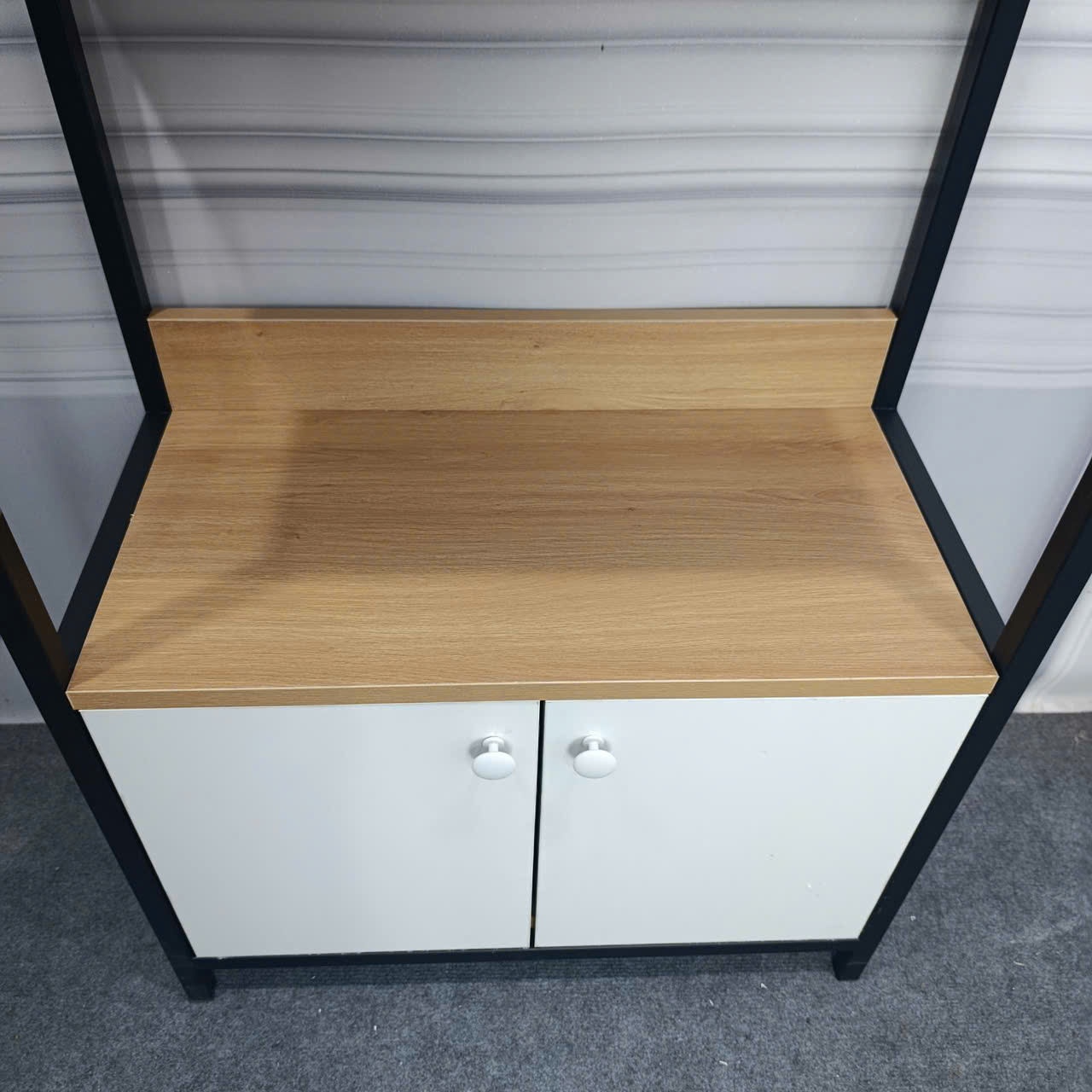 Kệ Trang Trí Khung Sắt MDF Melamine 60x30x180cm Thiết Kế Vòm Hiện Đại KN Home Decor