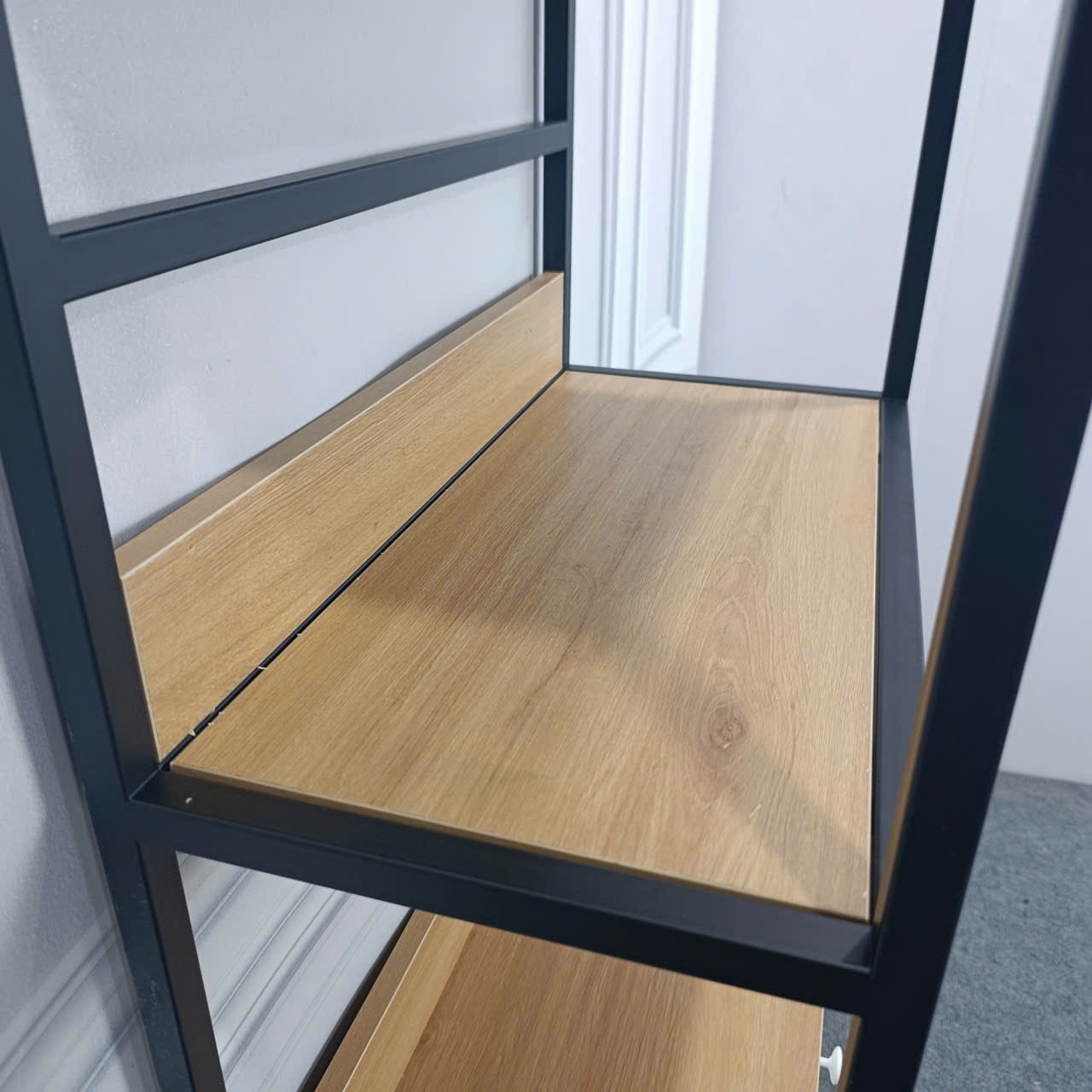 Kệ Trang Trí Khung Sắt MDF Melamine 60x30x180cm Thiết Kế Vòm Hiện Đại KN Home Decor