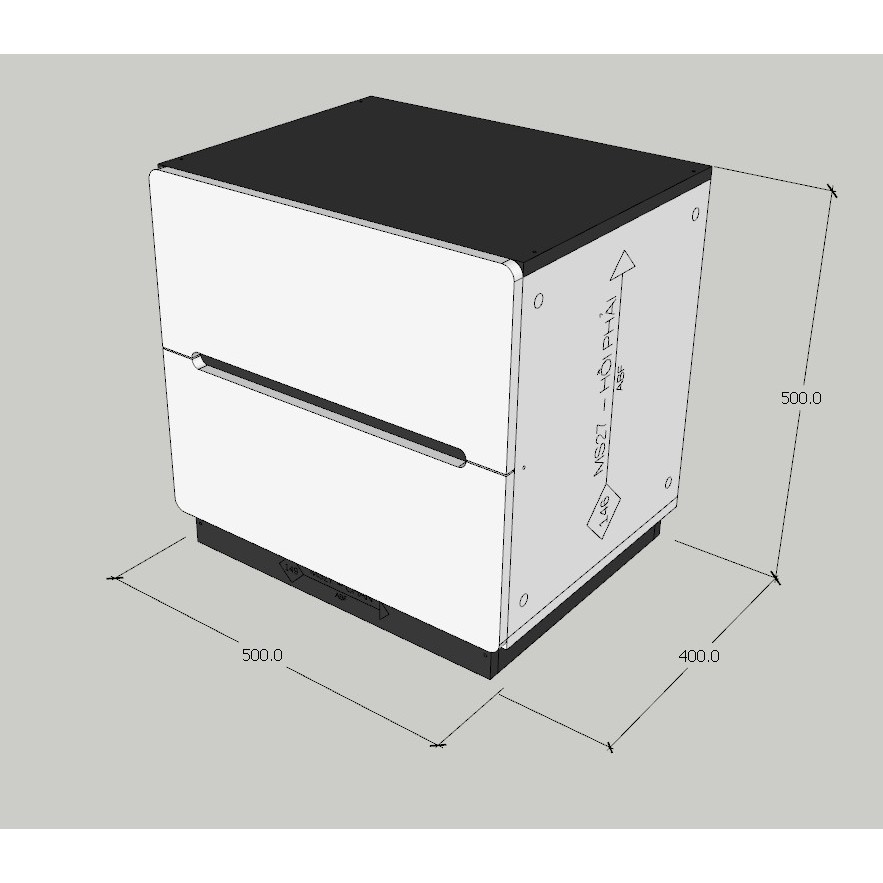 Tab đầu giường MDF phủ Melamine thiết kế tối giản, có ngăn kéo tiện dụng, thương hiệu KN Home Decor.