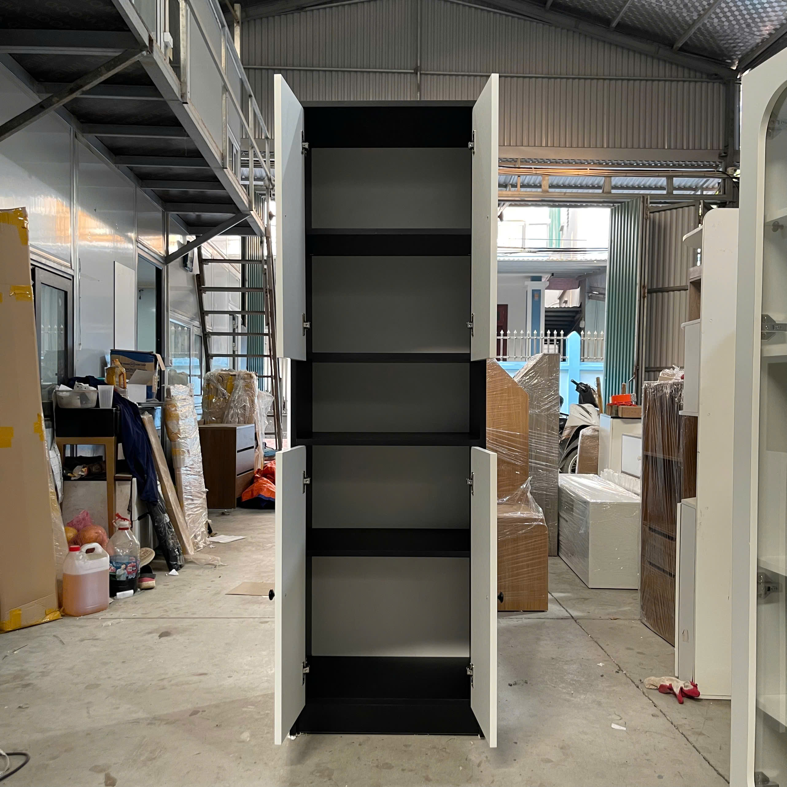 tu kho MDF phu melamine 4 canh