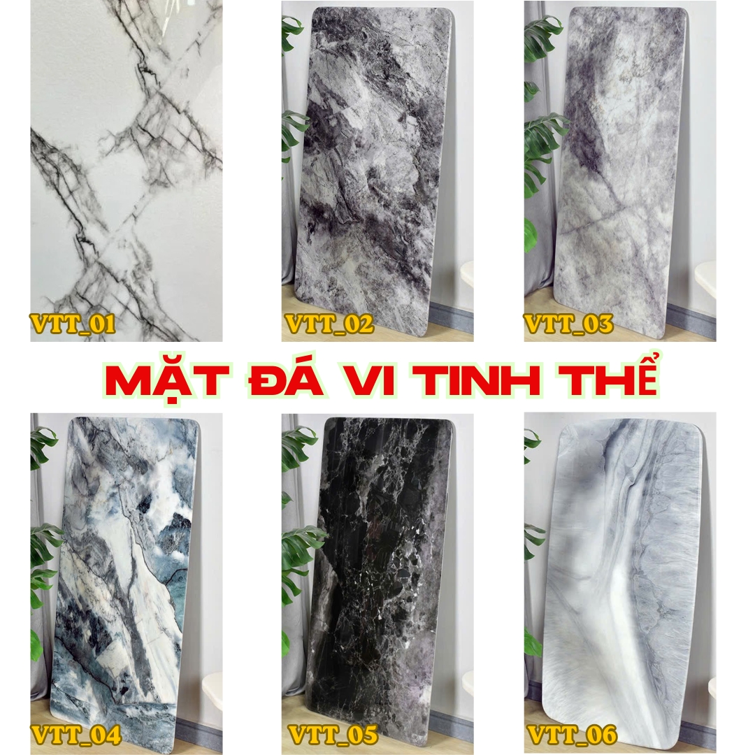 Mẫu đá vi tinh thể đẹp cho bàn ăn