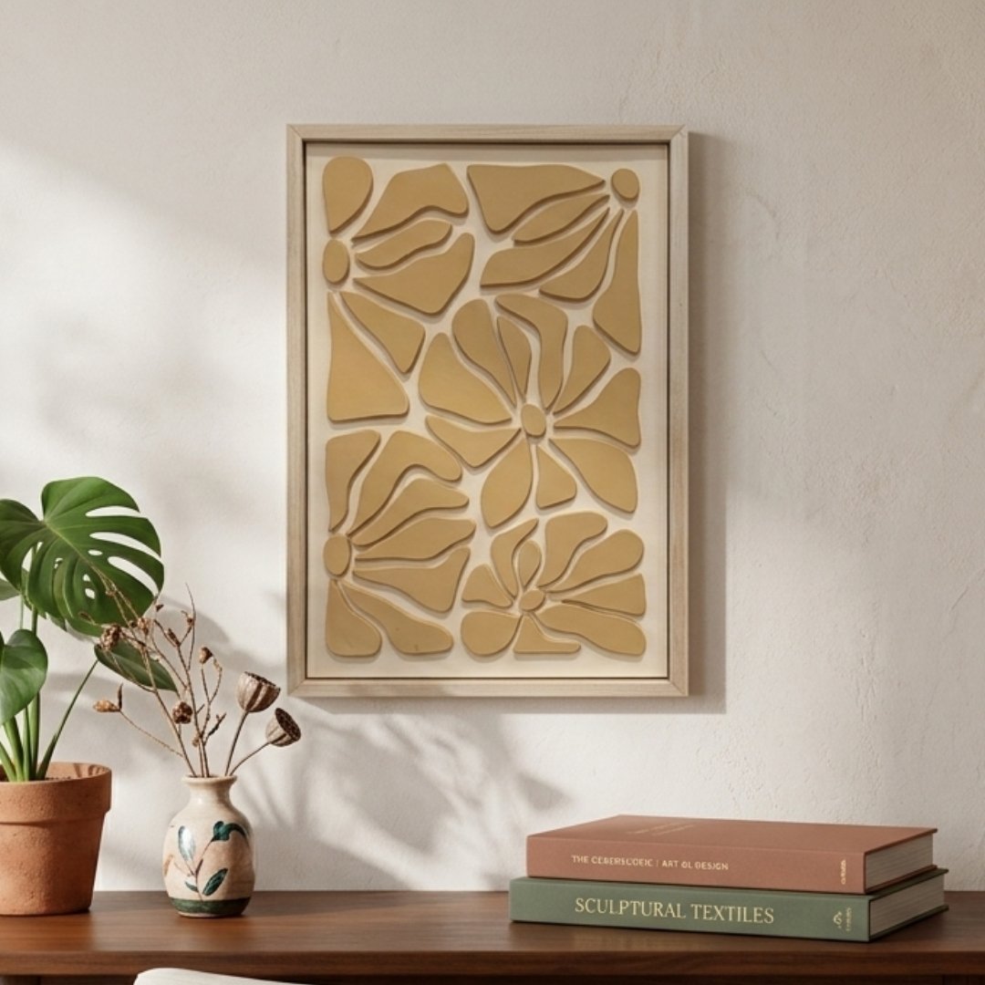 Tranh gỗ hoa Daisy nổi 3D
